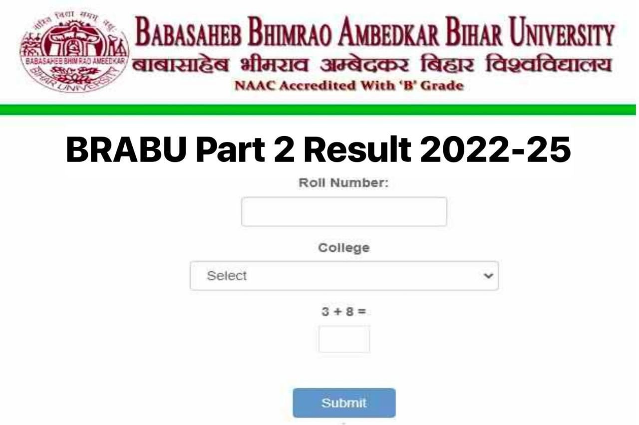 BRABU Part 2 Result 2022-25 ,BA BSc BCom Link, Check करें UG 1st Year Results 2024