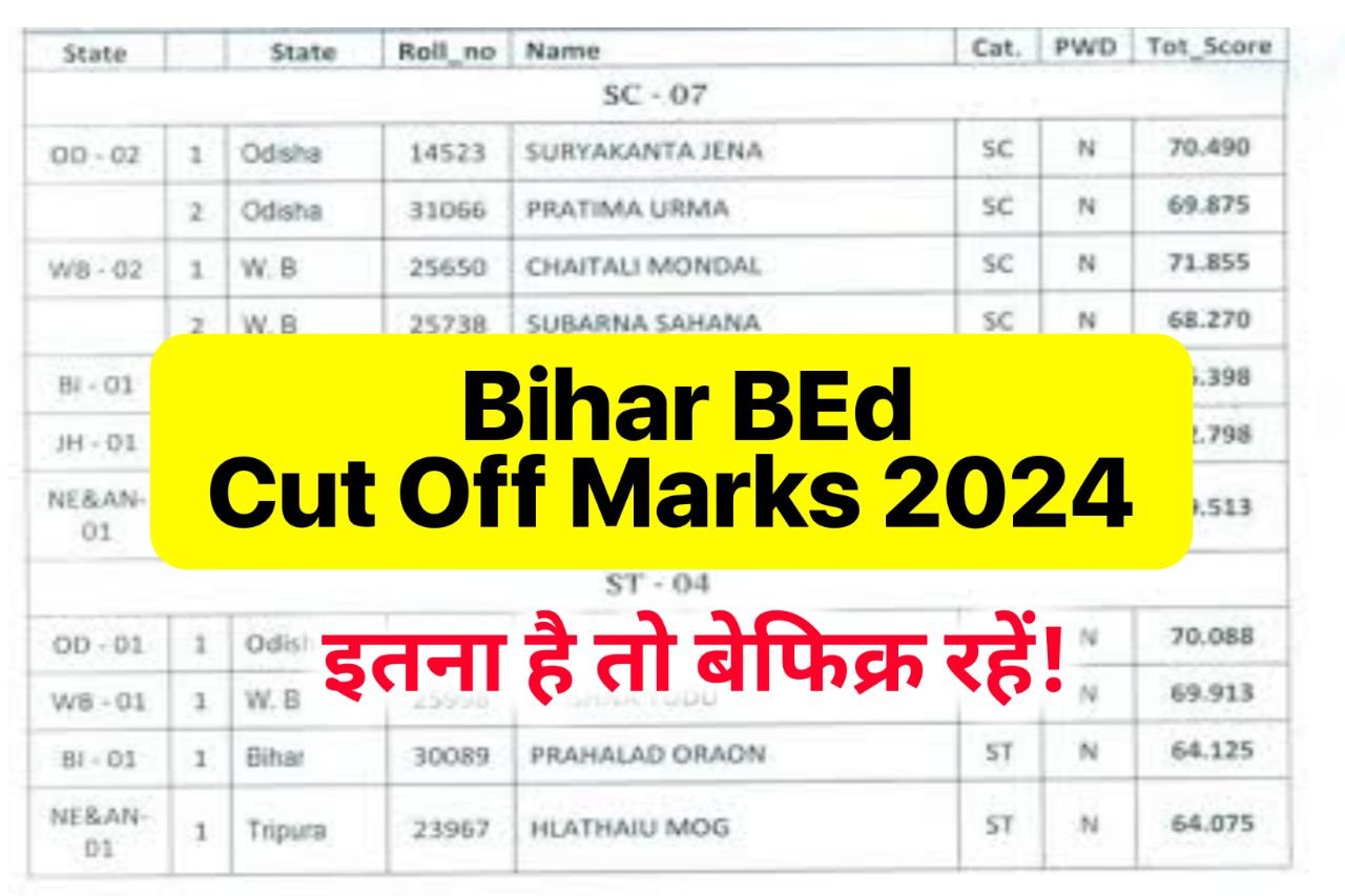 LNMU Bihar BEd Cut Off Marks 2024, Qualifying Marks & Merit List